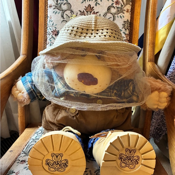 Xavier Roberts Other - Vintage 1984 Furskins Boone Beekeeper Bear Plush 22" Xavier Roberts